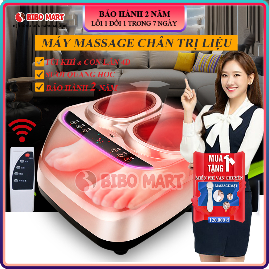 Máy massage chân cao cấp, máy massage trị liệu bàn chân tích hợp nhiều chế độ mới thư giãn thoải mái Bảo hành 2 năm lỗi đổi mới trong 7 ngày