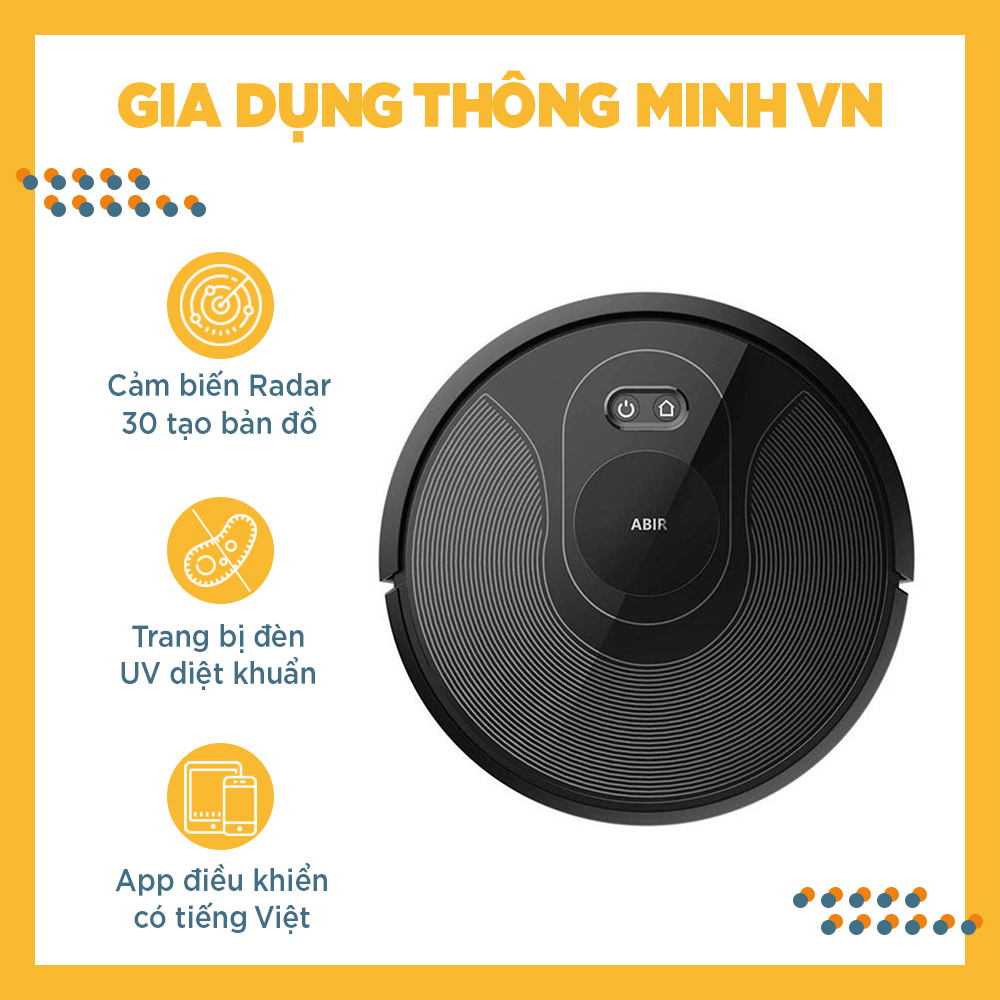 Robot hút bụi ABIR X8 - Robot hút bụi lau nhà thông minh hàng chính hãng bảo hành 12 tháng