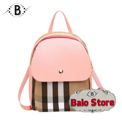 Balo mini da nữ thiết kế trẻ trung phong cách thời trang Hàn Quốc chất liệu da PU bền đẹp đường may tỉ mỉ DBN216LA - Thương Hiệu BALO STORE