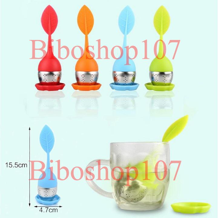 Bộ 2 dụng cụ lọc trà silicon inox cao cấp tiện dụng
