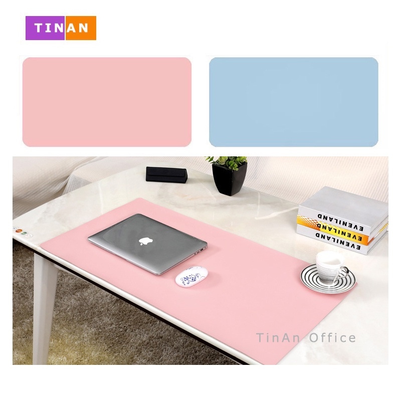 Miếng Lót Bàn Làm Việc Lót Bàn Phím Da PU Khổ Lớn 80x40 60x30 cm Chống Bẩn