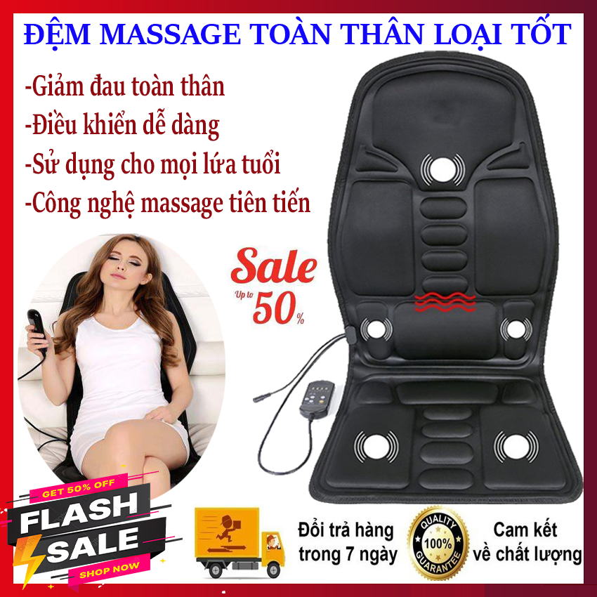 [Hàng loại tốt] Đệm massage ô tô, Nệm mát xa cho gia đình, Ghế massage toàn thân giá rẻ, giúp giảm đau cơ thể, lưu thông khí huyết