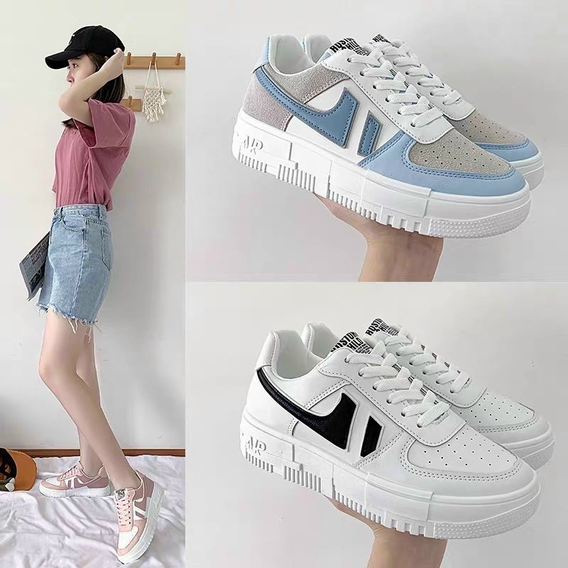 Giày Thể Thao Nữ Ulzzang Hàn Quốc airforce shadow học sinh