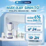 Máy Xay Sinh Tố Philips HR2223/00 700W | ProBlend Crush, Xay Đá Mịn, Cối 2L, Full Phụ Kiện, Hàng Chính Hãng, BH 24 Tháng
