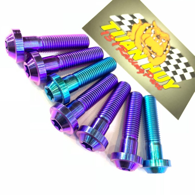 Ốc titan Gr5 10li40 bắt chân phuộc Ex ốc chân kiếng bát heo sau Ex 135 Ex 150, sản phẩm đa dạng về mẫu mã, kích thước, chất lượng đảm bảo an toàn cho sức khỏe của người sử dụng