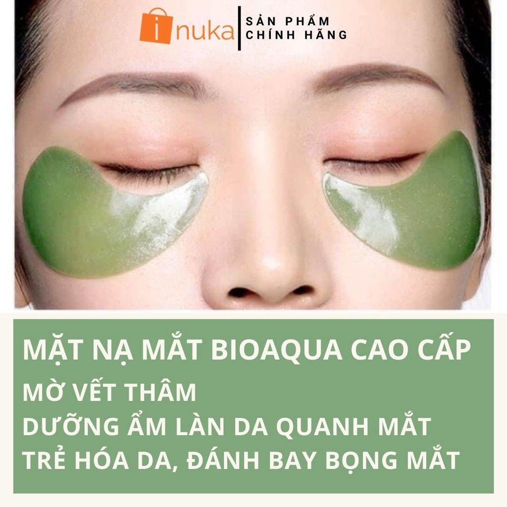 Mặt Nạ Đắp Mắt Bioqua - Mặt Nạ 60 Miếng Làm giảm Thâm Mắt Bọng mắt