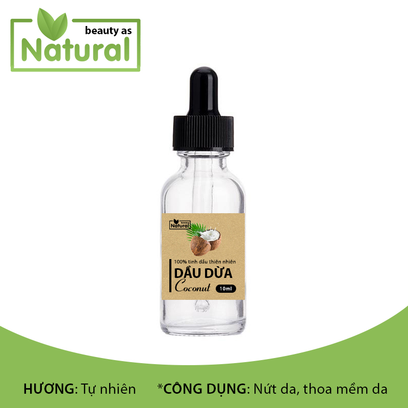 Tinh dầu dừa nguyên chất 10ml chăm sóc da, tóc
