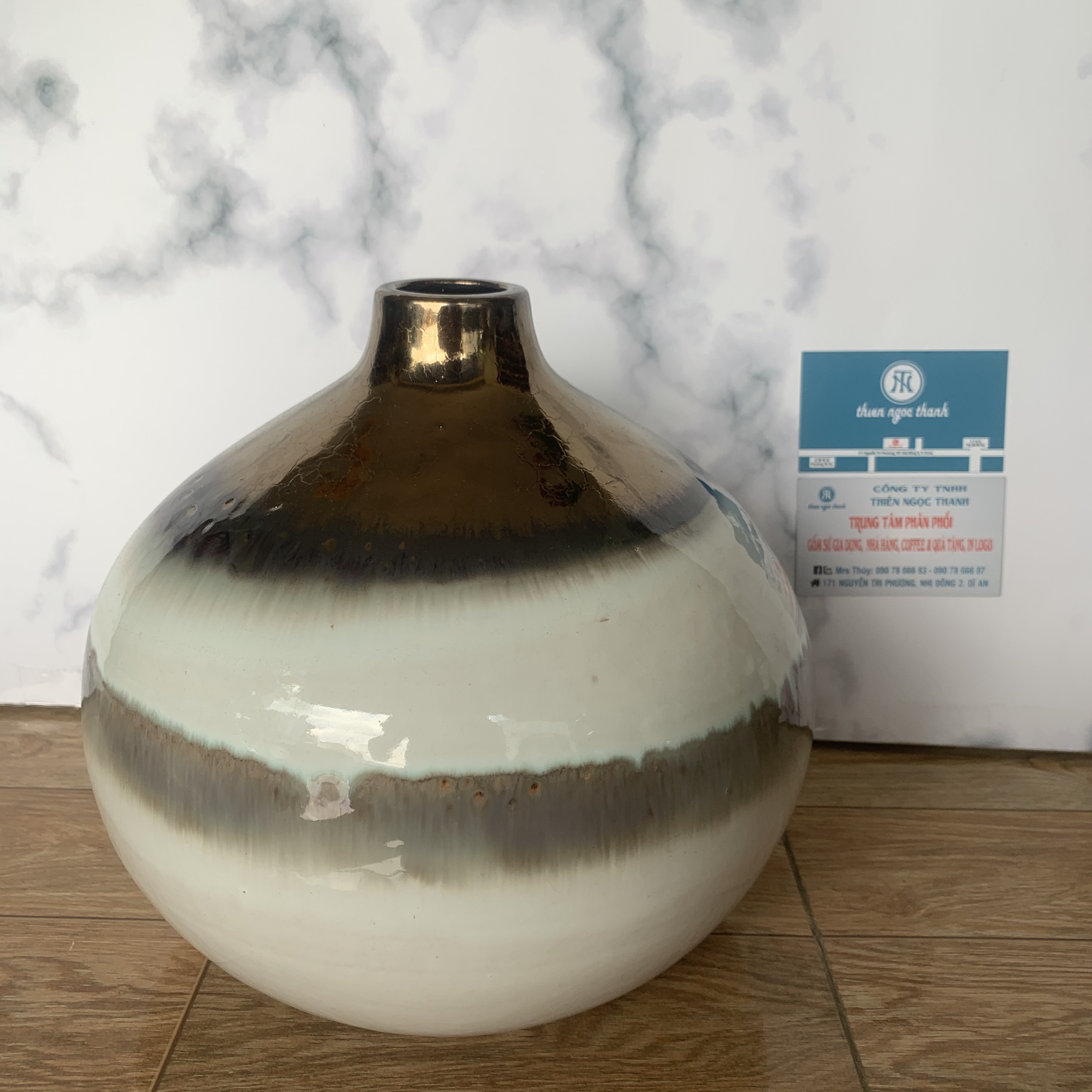 Bình hoa gốm sứ xuất dư trang trí