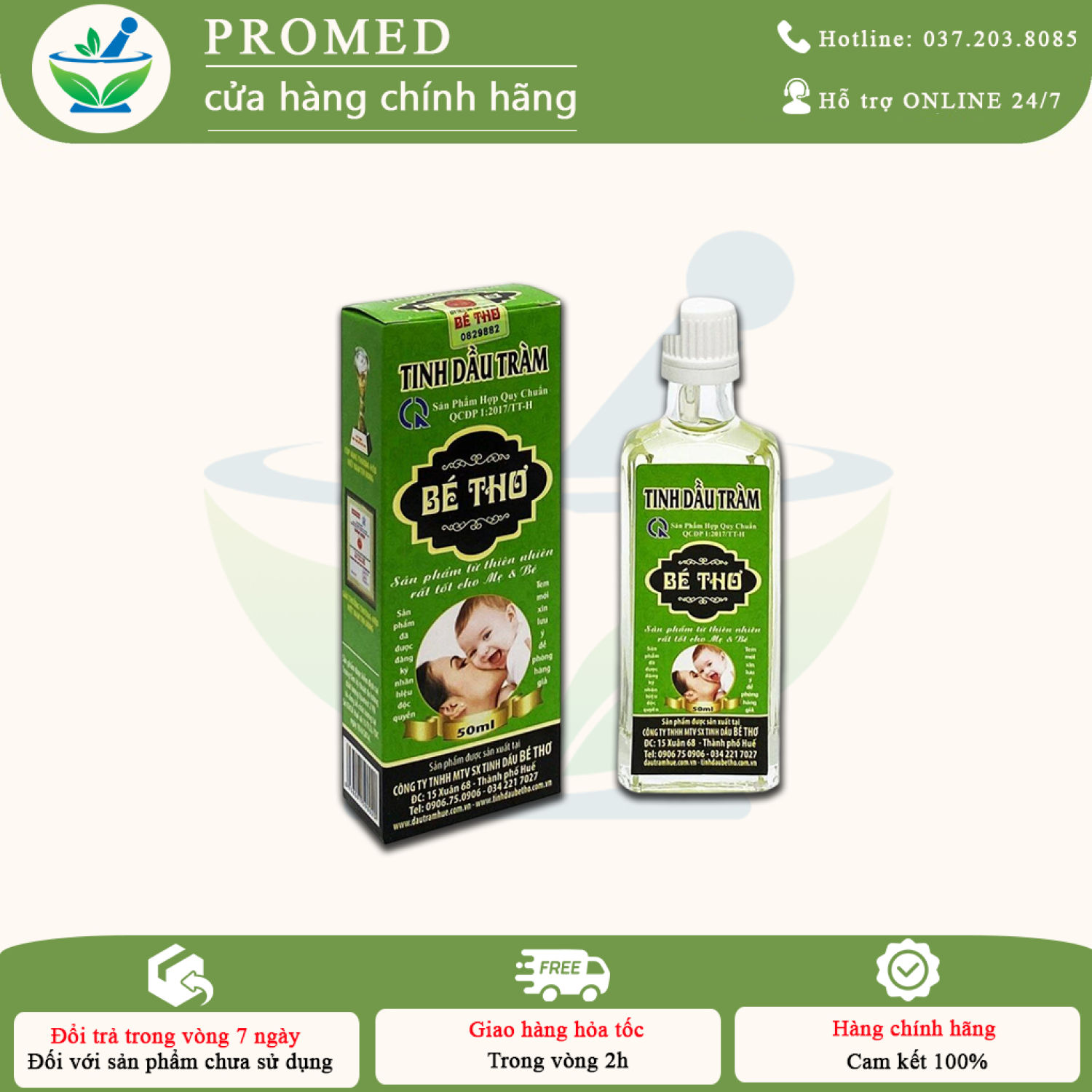 Tinh dầu tràm nguyên chất Bé Thơ
