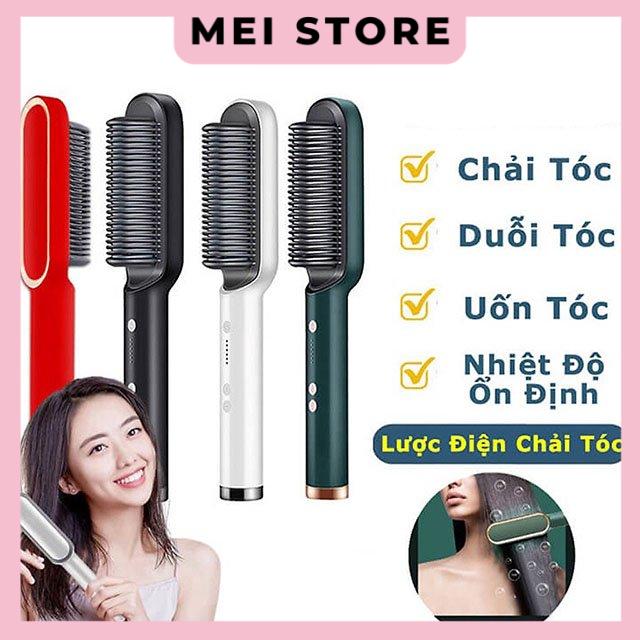 Lược điện chải tóc tạo kiểu - uốn duỗi ép tóc đa năng