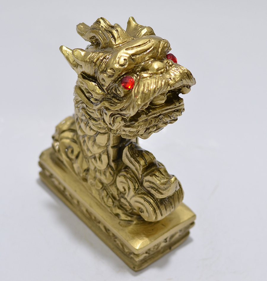 Tượng đá cá chép hoa rồng màu đồng