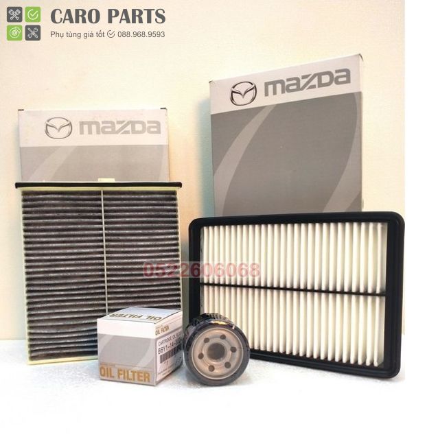 [Combo] Lọc gió điều hòa, Lọc gió động cơ, Lọc nhớt Mazda 2, Mazda 3, Mazda CX5, Mazda 6