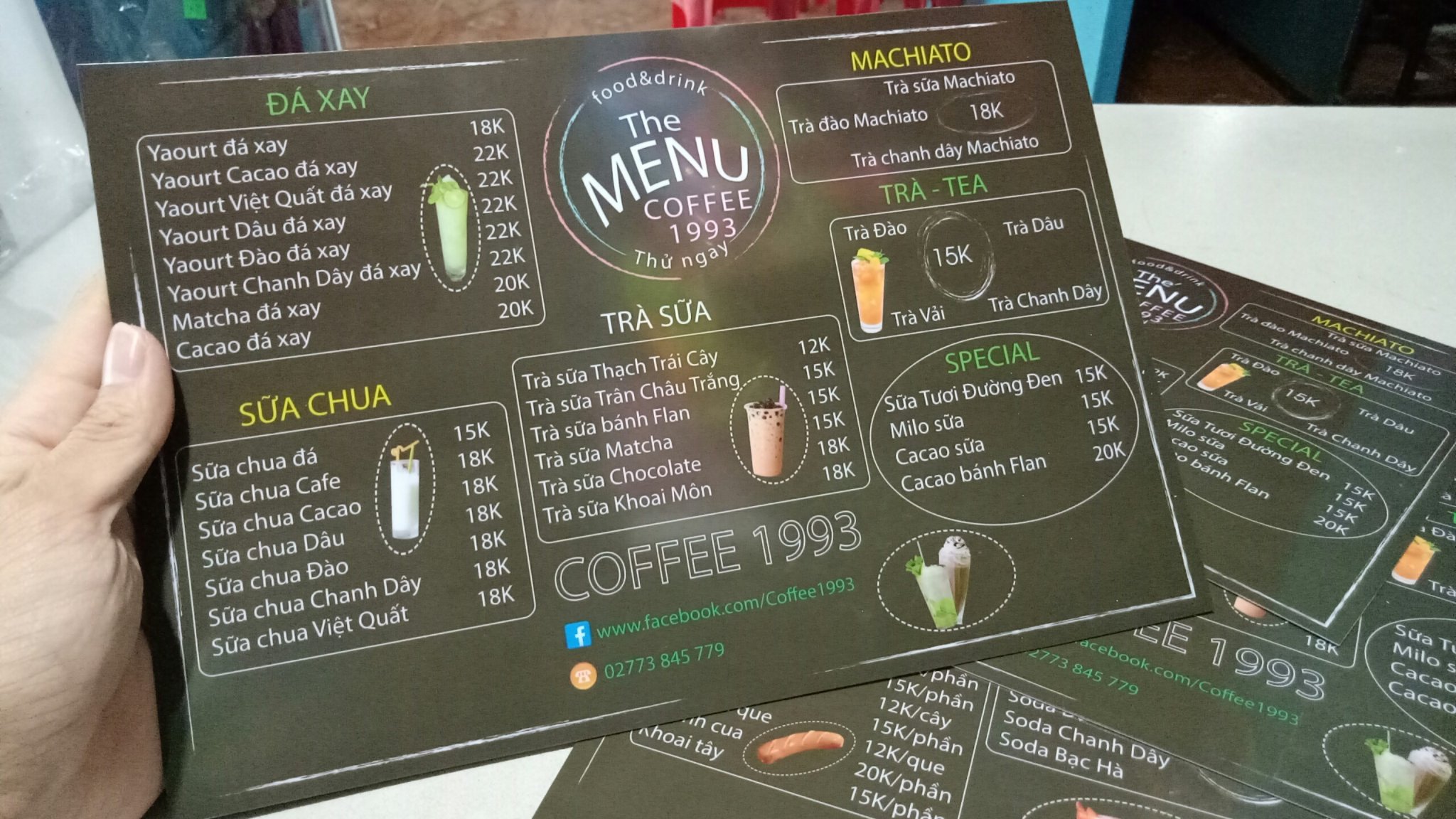 In Menu Nhựa Kháng Nước - Thiết Kế Theo Yêu Cầu