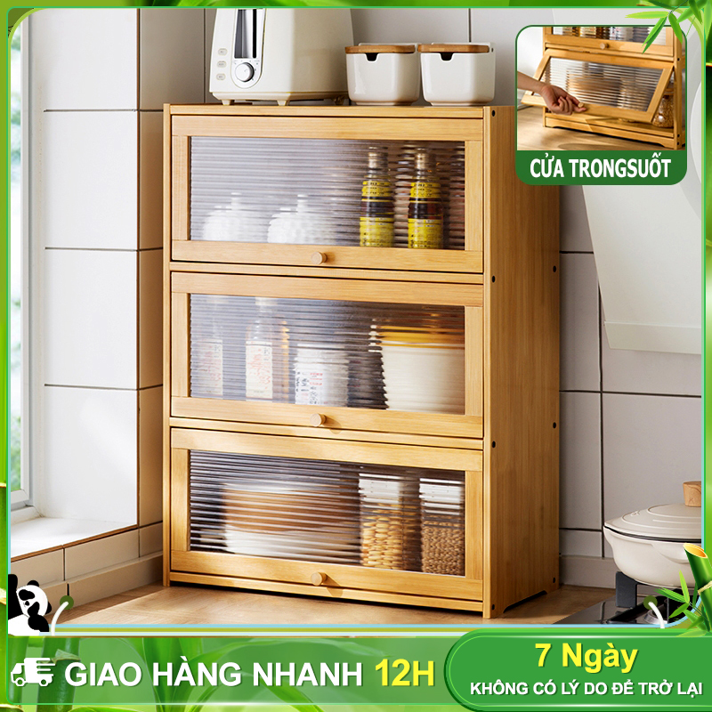 Boho 2/3/4 tầng kệ bếp nội thất tiết kiệm vạn nhà mê dùng làm tủ lò vi sóng kệ để đồ kệ go