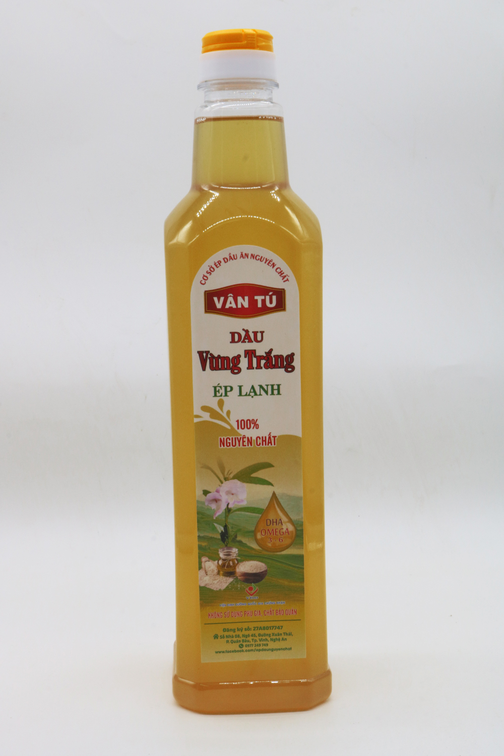 2lit dầu vừng trắng - ép lạnh, thô, nguyên chất, không tinh luyện