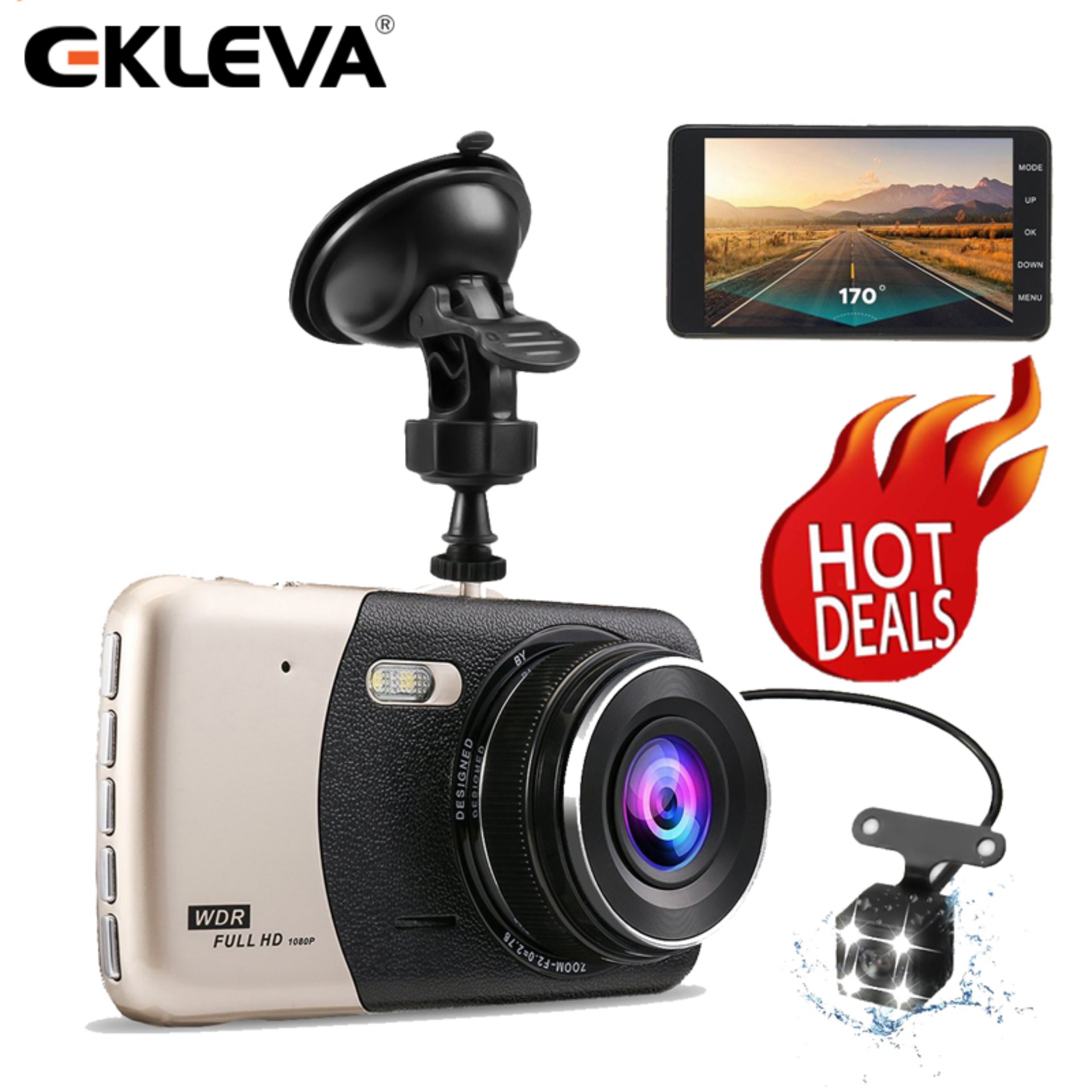 [HCM]Camera Hành Trình X003 4 Inch Cho Xe Hơi Thiết Bị Điện Tử Đầu Ghi Hình Lái Xe Camera Dvr Hd 1080P Góc Rộng 170 Độ Camera Nhìn Đêm