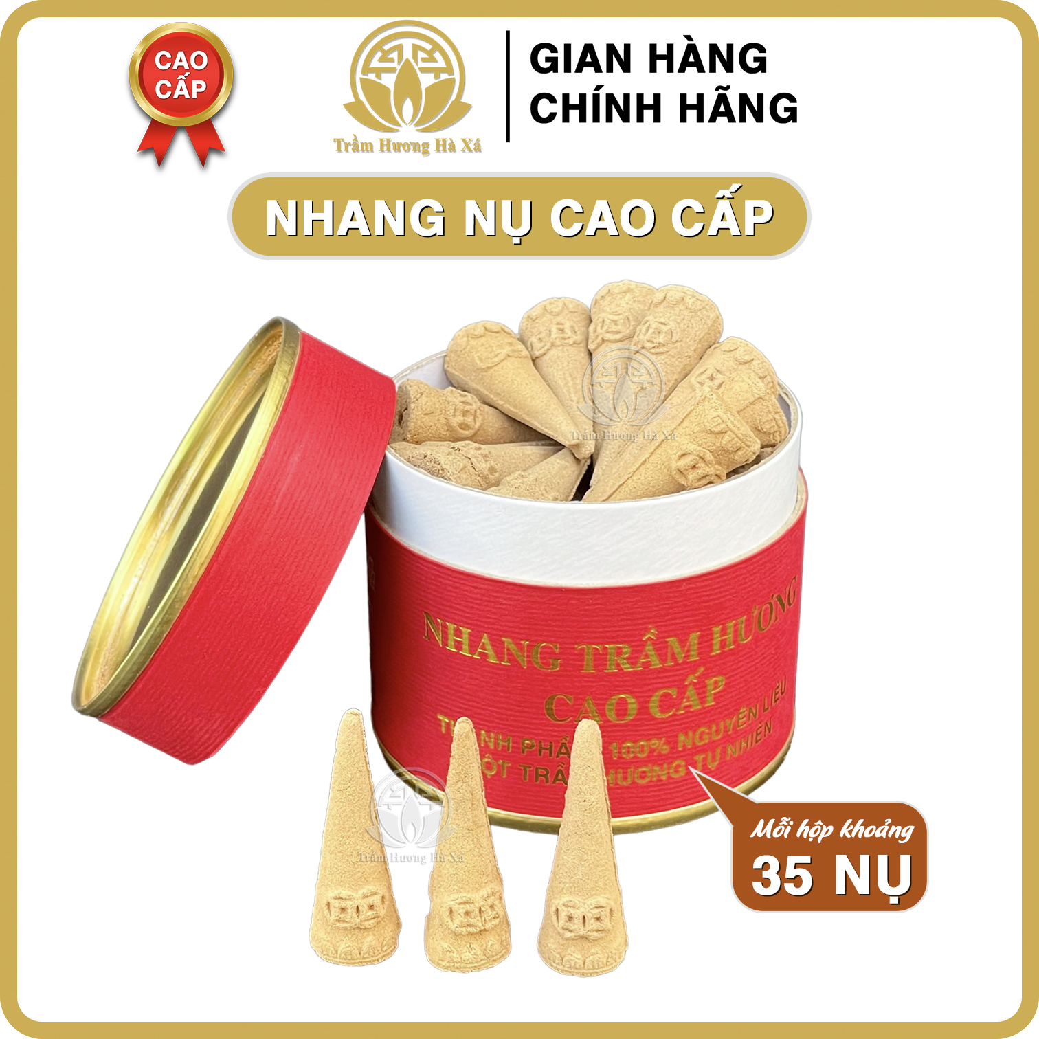 Nhang nụ trầm hương loại sạch thơm tự nhiên đốt xông nhà tẩy uế HÀ XÁ đồ thờ cúng phong thủy khử mùi và làm thơm không gian