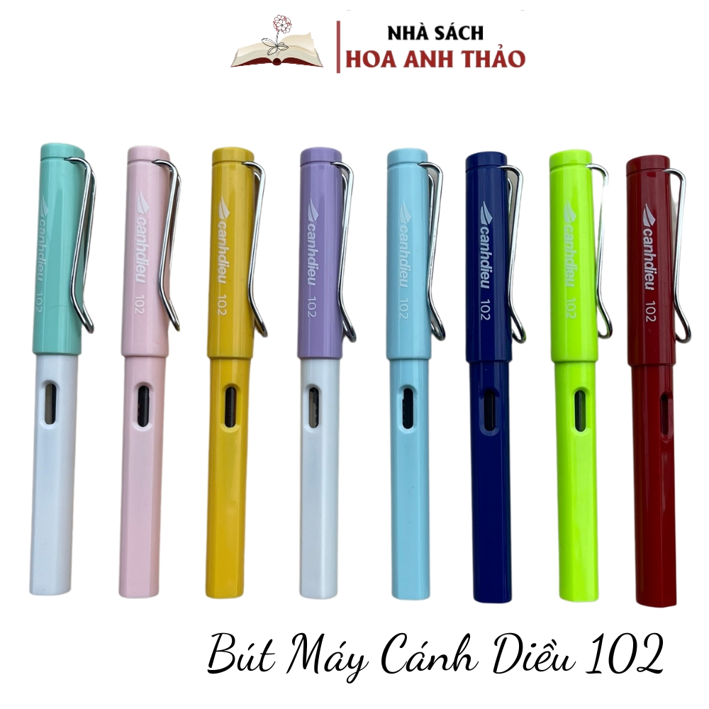 Bút máy luyện viết chữ đẹp cánh diều cd102 - ngòi kim lá tre tạo thanh đậm