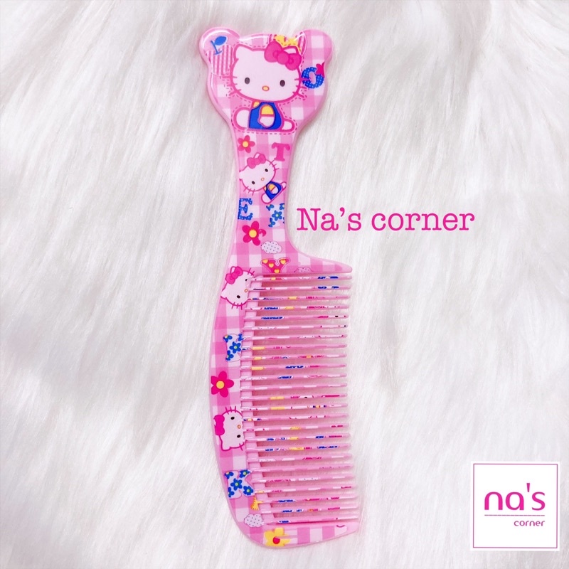 Lược nhựa dễ thương Hello kitty dài 17cm tiện dụng bỏ túi xách balo