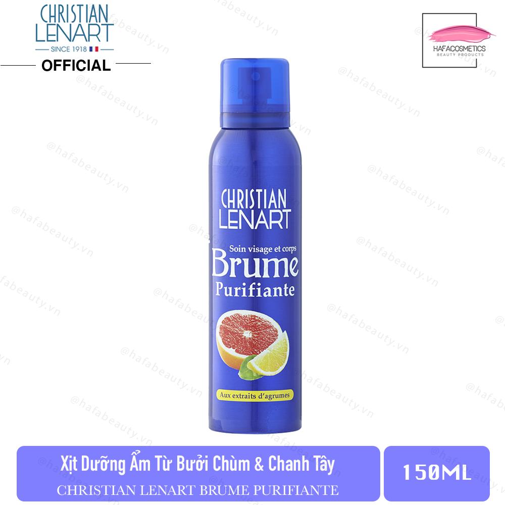 Xịt khoáng dưỡng ẩm cho da chiết xuất từ Chanh tây và Bưởi chùm Christian Lenart Brume Purifiante 150ml _ Christian Lenart Chính Hãng