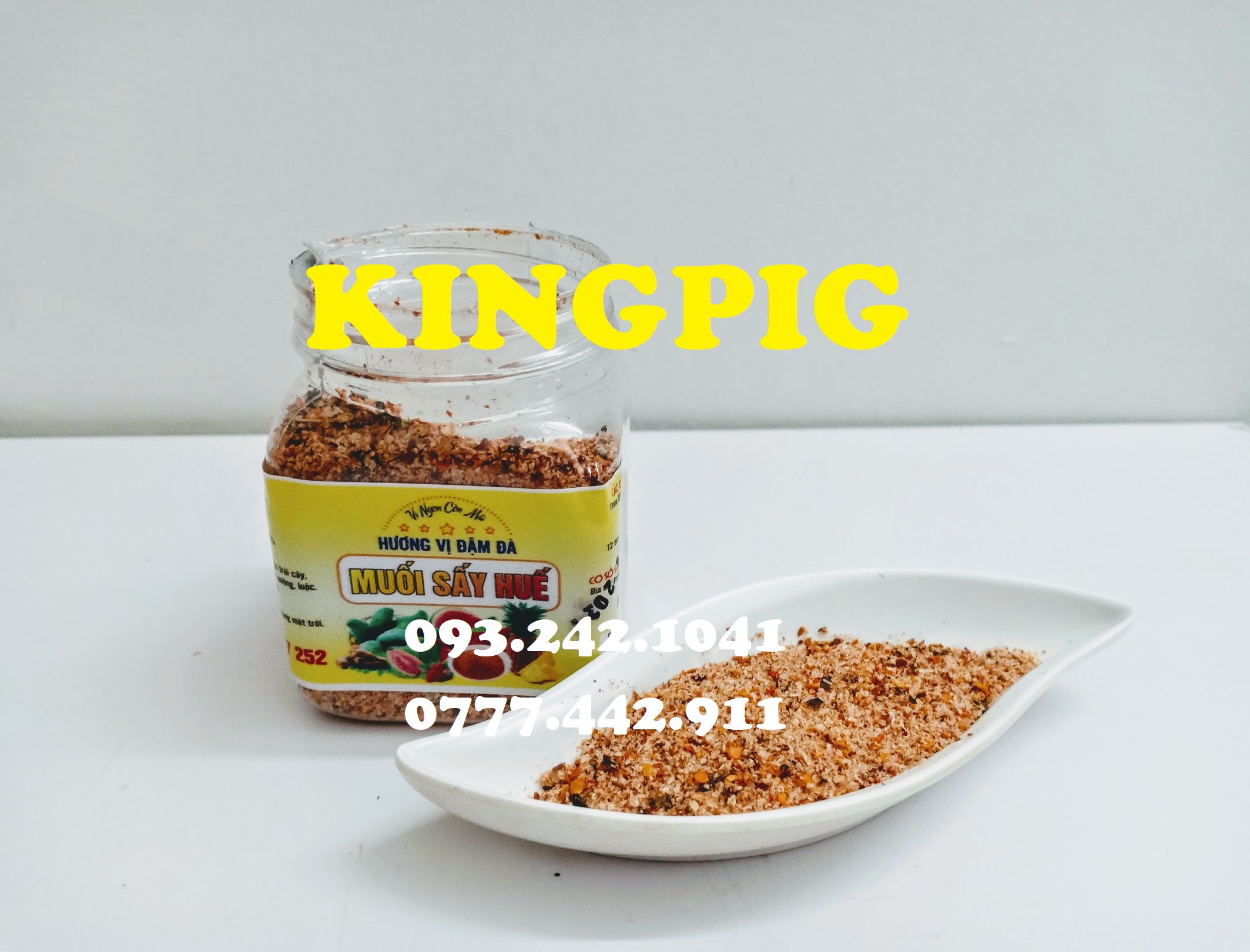 Muối sấy Huế - Muối ớt chấm trái cây ăn cơm