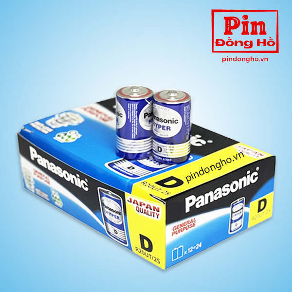 Vỉ 2 viên pin đại panasonic xanh hyper r20ut chính hãng indonesia