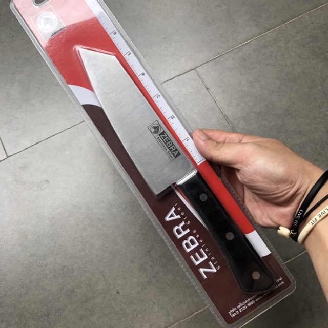 Dao lạng thịt, thái thịt kiểu nhật inox zebra 6.5” japanese cleaver knife chef 100254