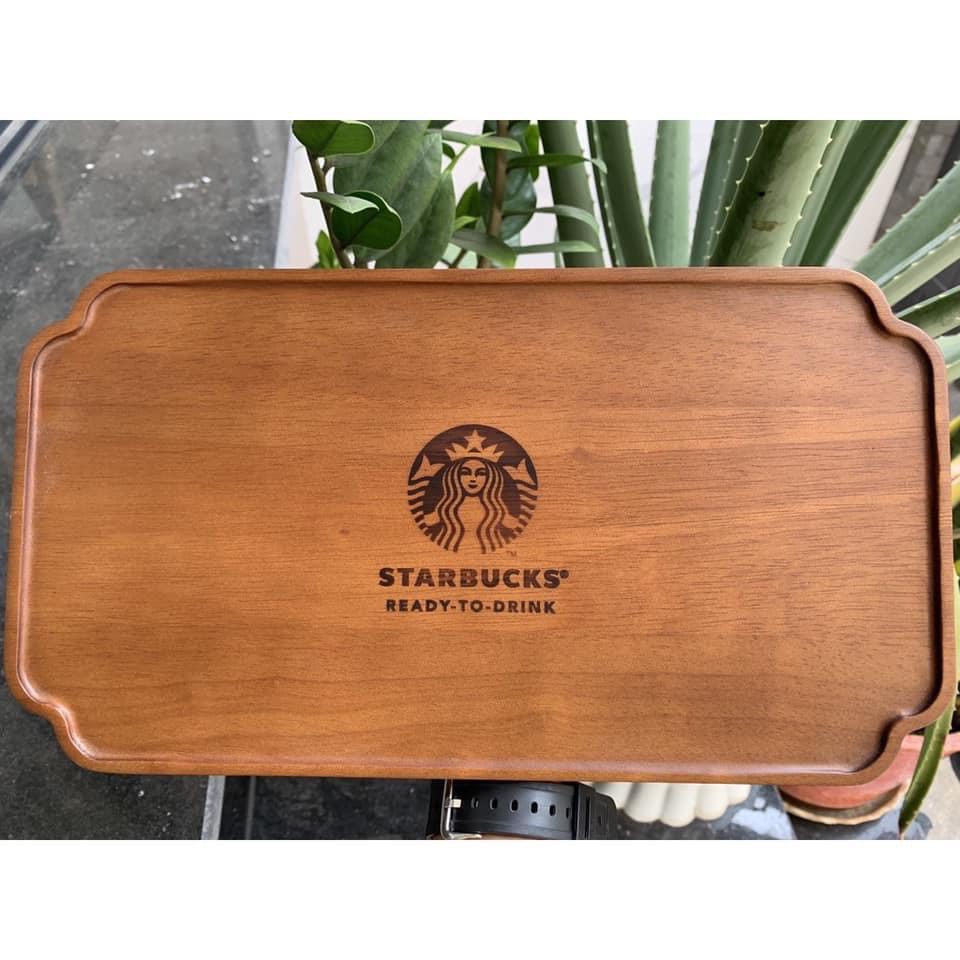 Khay gỗ Starbucks || khay trà || khay hoa quả || khay nước xuất khẩu