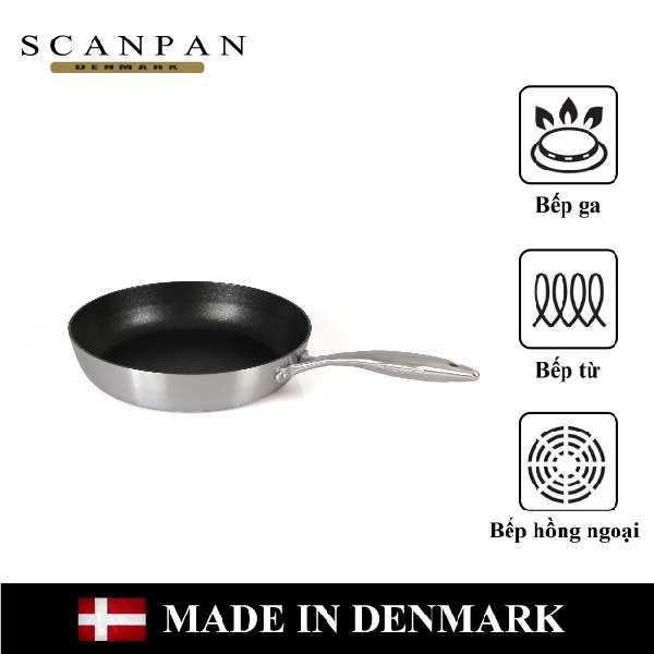 Chảo chống dính scanpan ctx dùng bếp từ 26/28cm, bảo hành 3 năm chống dính, sản xuất đan mạch - 65002603/65002803