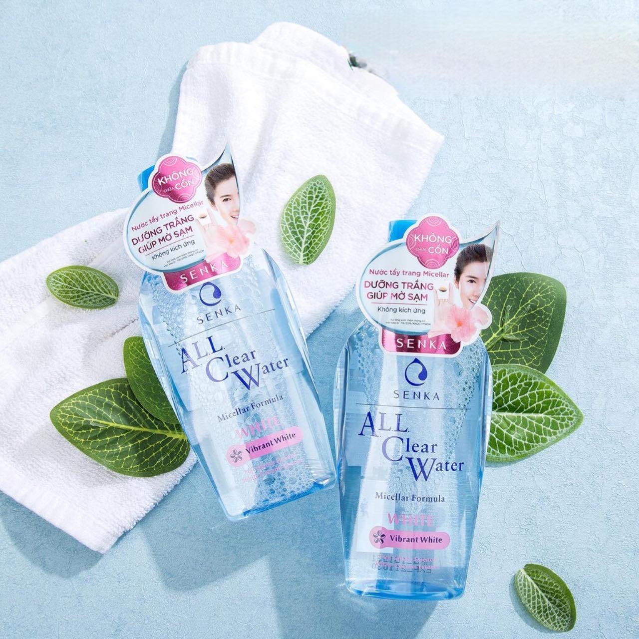 Nước tẩy trang Senka dưỡng trắng da Senka All Clear Water Micellar Formula White 230ml