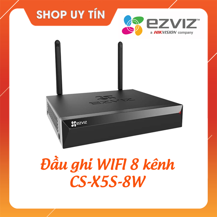 Đầu ghi camera wifi 8 kênh Ezviz thế hệ mới CS-X5S-8W Chính hãng BH 24 tháng trên toàn quốc