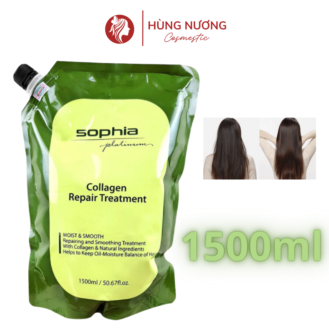 Ủ tóc Collagen Sophia phục hồi tóc hư tổn siêu mềm mượt chuẩn salon,Kem ủ tóc Collagen Sophia, Dầu h