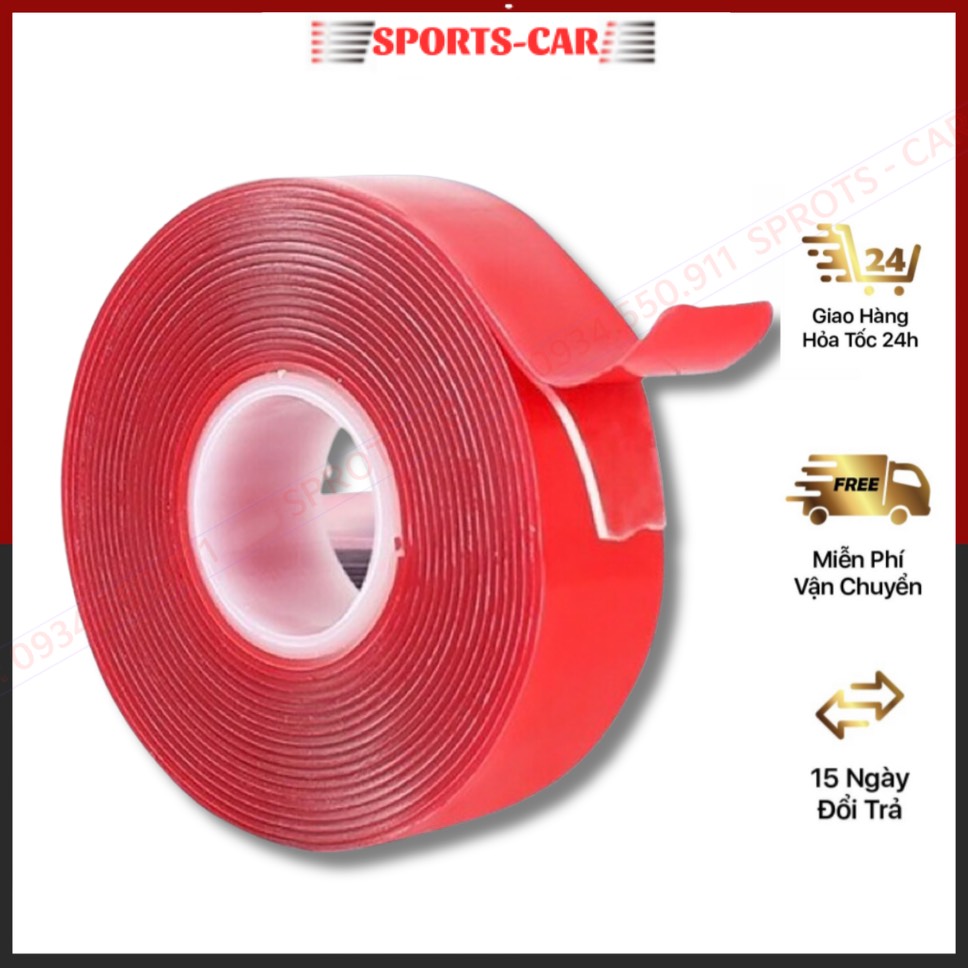 Băng Dính, Băng Keo 2 Mặt Trong Suốt Chất Liệu Acrylic Siêu Bám Dính Siêu Chắc Chắn,Cuộn 30M