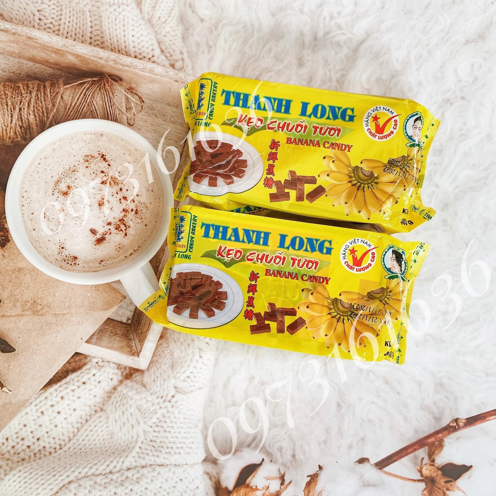 Kẹo chuối tươi Thanh Long- đồ ăn vặt