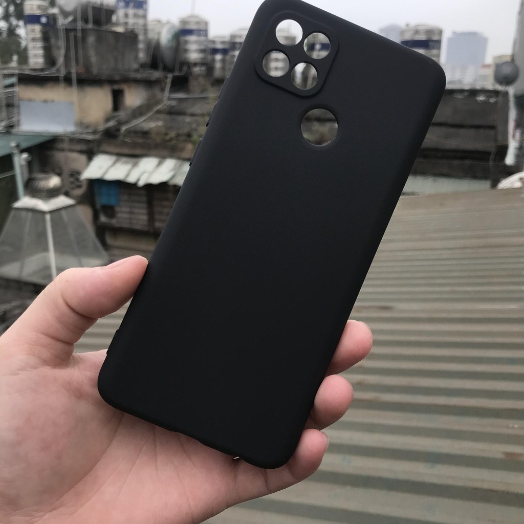 Ốp lưng OPPO A15 dẻo silicon màu đen cao cấp, chống sốc