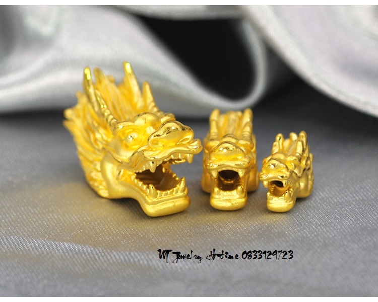 Charm Đầu rồng vàng 9999