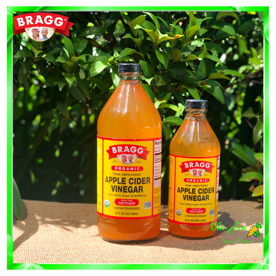 Giấm táo hữu cơ bragg - hàng mỹ