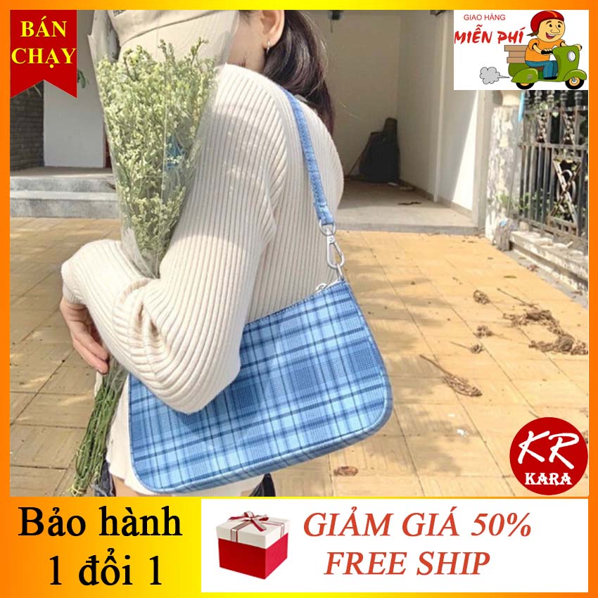 Túi xách nữ đeo chéo Caro KR 180- Túi xách nữ đeo chéo thời trang, Túi xách nữ đeo chéo Hàn Quốc, Túi xách nữ đẹp- KARA 180