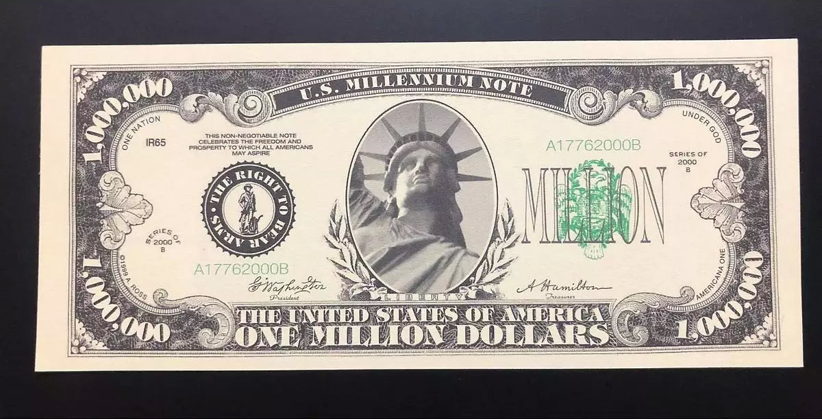 Tiền Kỷ Niệm 1 Triệu Dola Mỹ