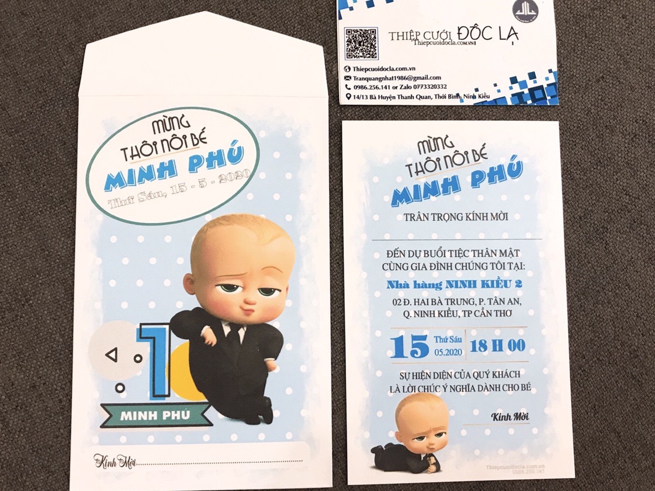 Combo 60 - Thiệp Thôi nôi, Sinh nhật Baby Boss 1