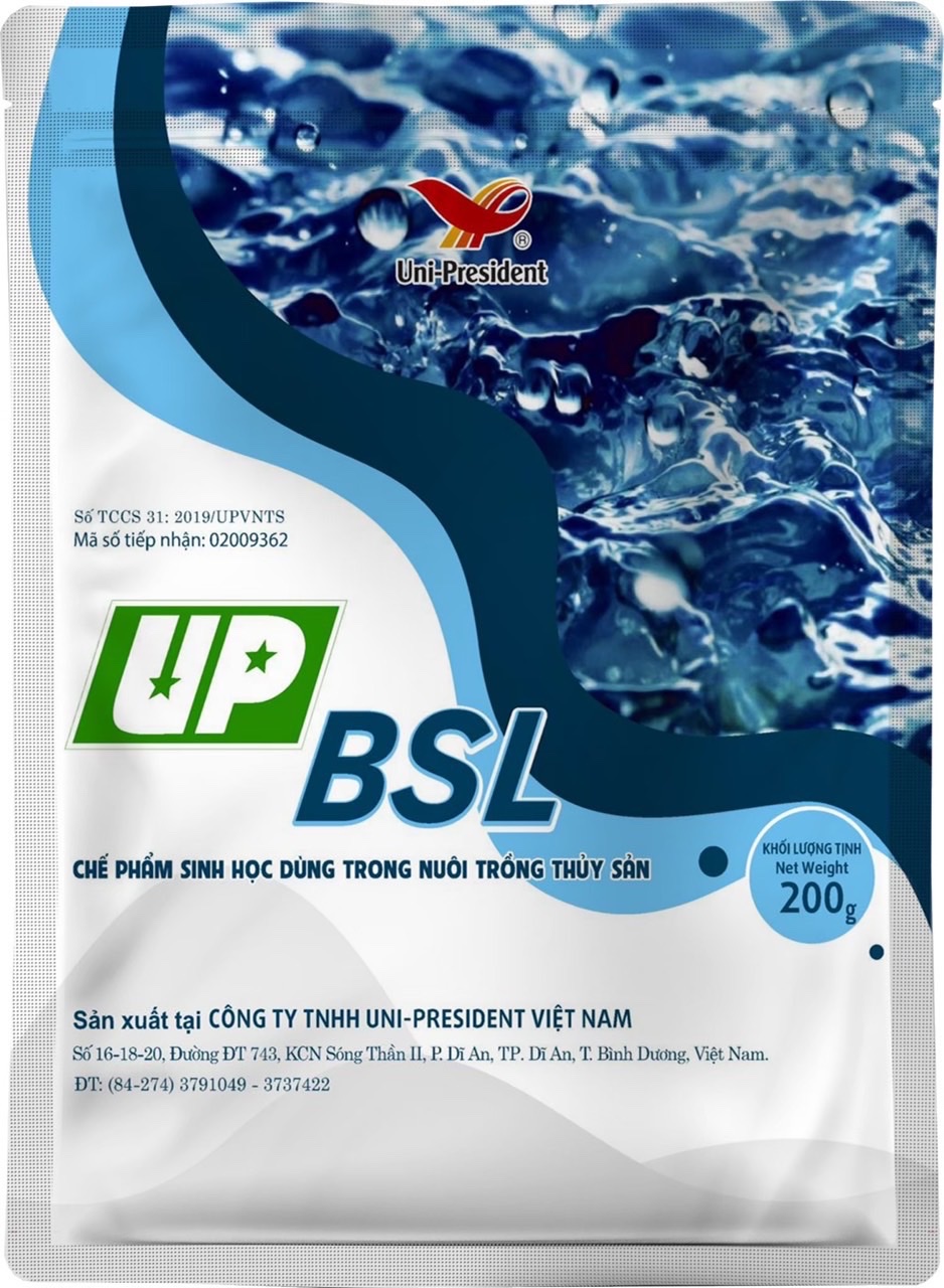 Thuoc xử lý đáy nước ao men vi sinh phân huỷ chất hữu cơ xử lý đáy ao nuôi - bsl up - xử lý khí độc - chế phẩm sinh học nuôi tôm cá ếch lươn baba - thuốc thuỷ sản mỹ phương