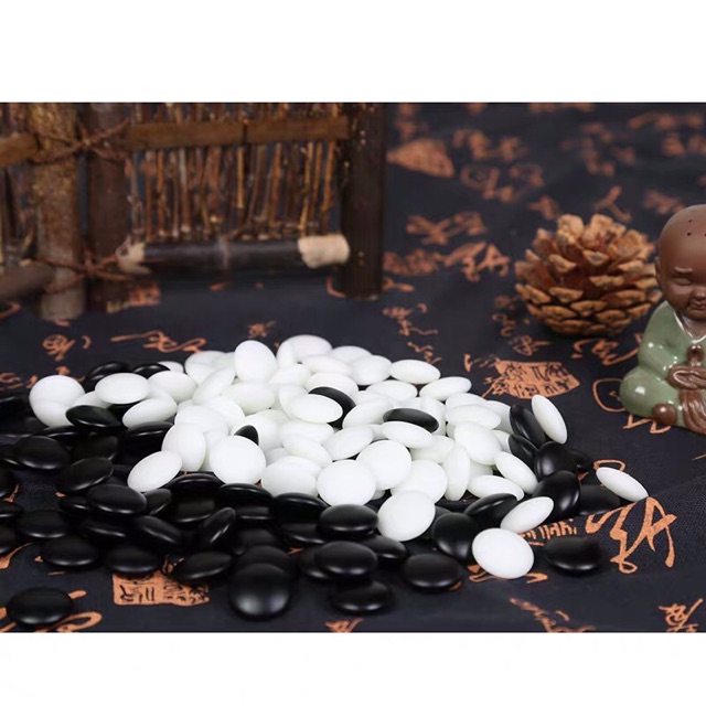 Quân cờ vây đá vân tử ánh sáng xanh vân nam 2