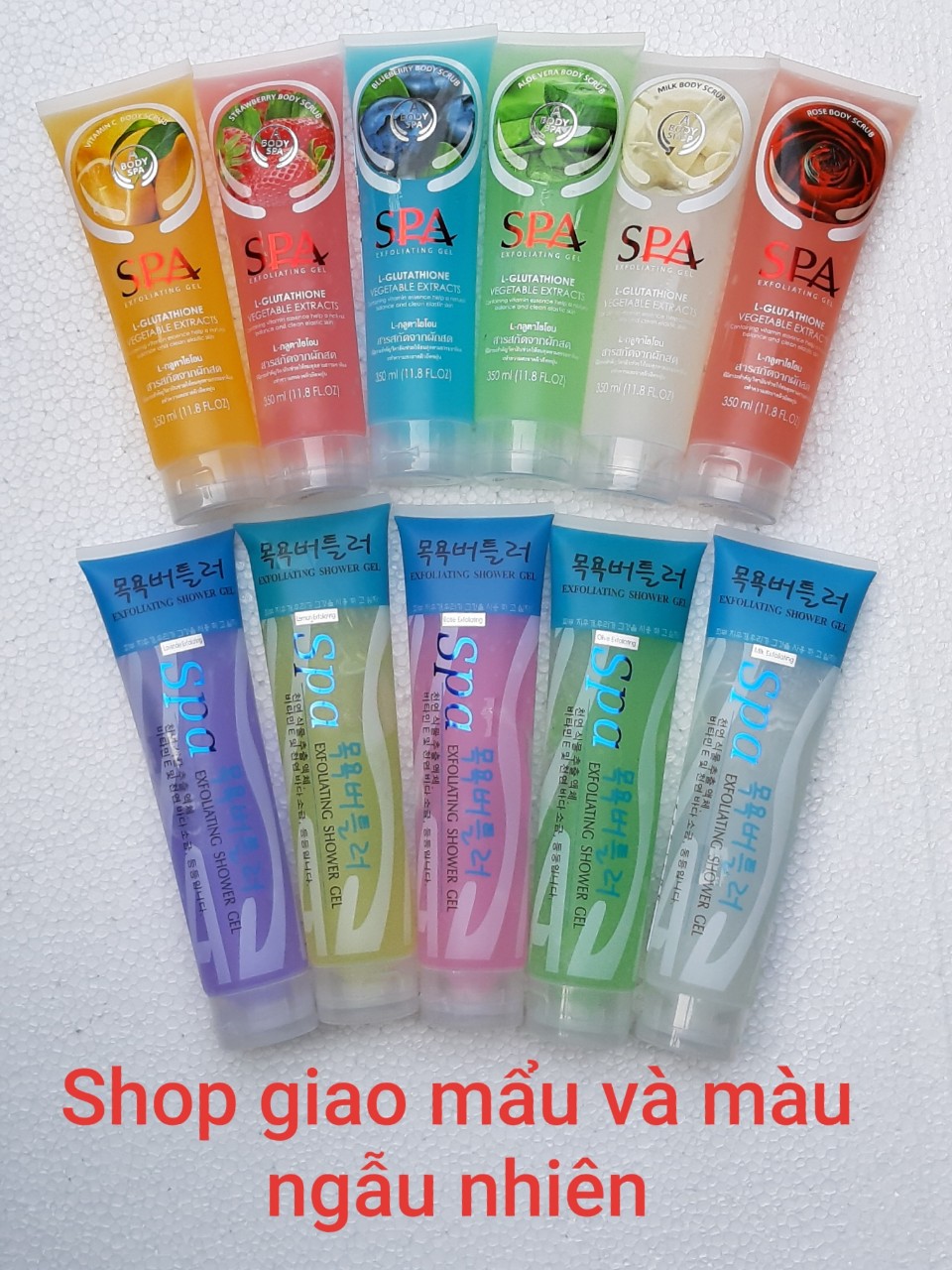 Spa Tẩy kỳ Tế Bào Chết Exfoliating Lavender 350ml Hàn Quốc – Shop giao màu ngẫu nhiên theo hình