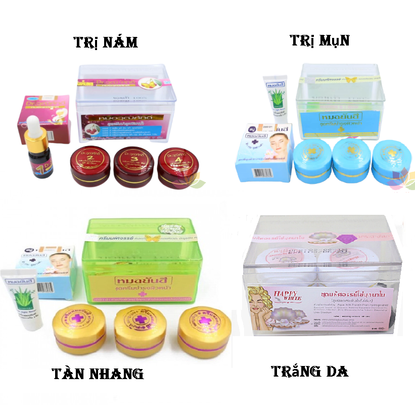 Bộ nám,tàn ngang , mụn , trắng da Yanhee thailan