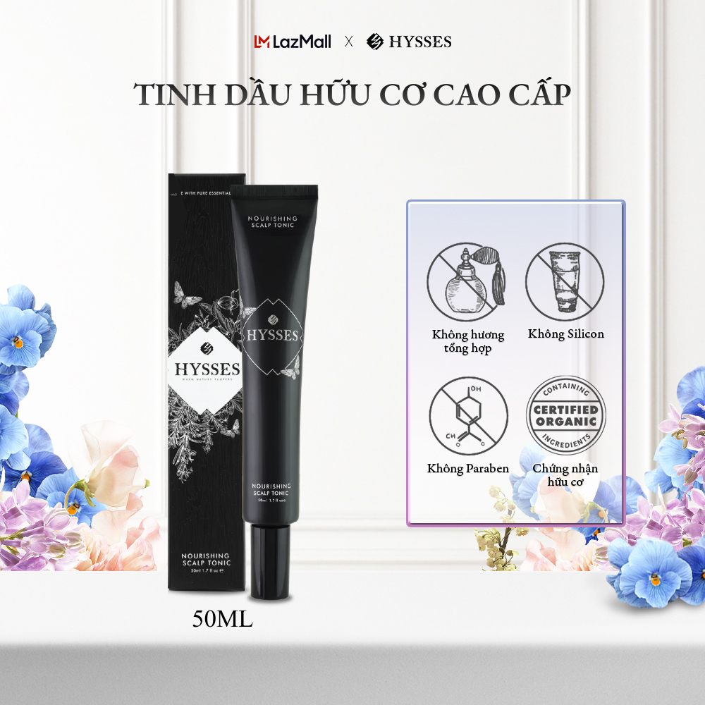 Tinh Chất Dưỡng Mọc Tóc, Phục Hồi Da Đầu Cao Cấp Hysses Nourishing Scalp Tonic Giảm Tình Trạng Rụng Tóc, Gàu Ngứa, Giúp Tóc Mọc Dày Hơn Với Tinh Dầu Hữu Cơ Tự Nhiên