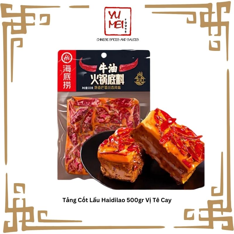 Tảng Cốt Lẩu Haidilao Tứ Xuyên 500gr - Vị Tê Cay Tứ Xuyên
