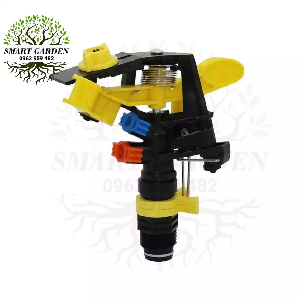 Béc tưới phun cánh đập 2 tia có chỉnh góc ren ngoài 21mm