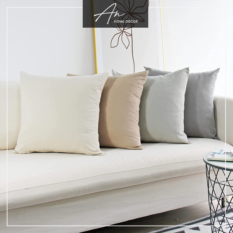 Vỏ bao gối tựa gối sofa gối vuông văn phòng 45x45