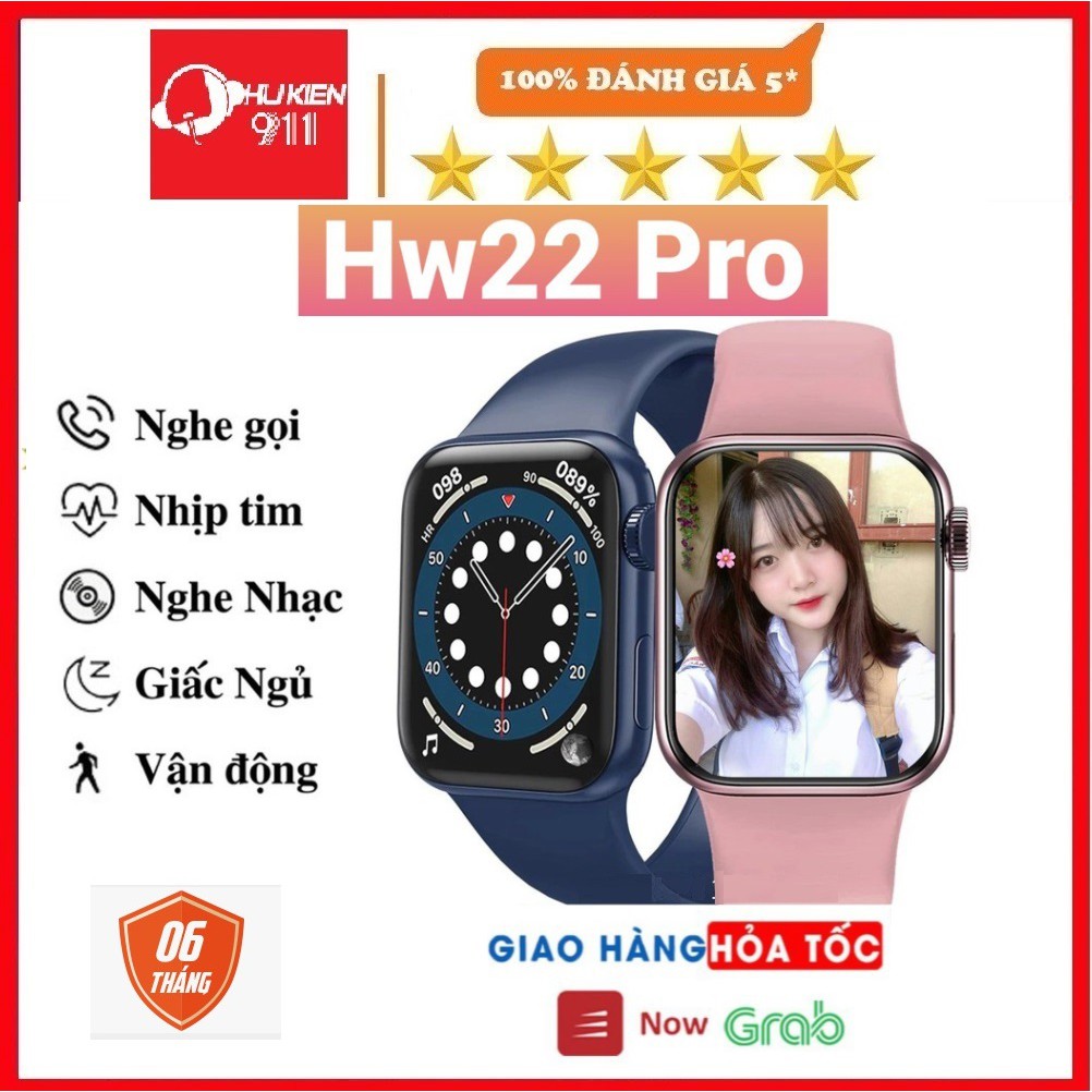 Cực Hót Đồng Hồ Thông Minh Hw22 Pro Premium, Mẫu Mới, Bản Cao Cấp, Bảo Hành 06 Tháng.
