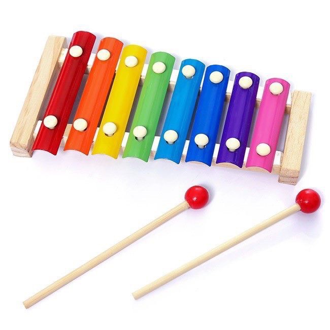 Đàn gõ xylophone 8 thanh cho bé - giúp phát triển năng khiếu